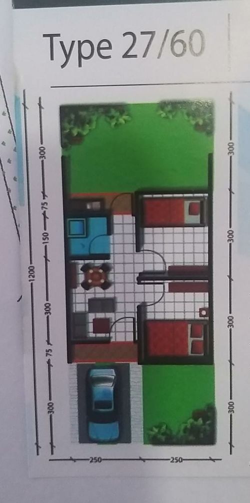 foto denah rumah tipe 27 perumahan PURI MUTIARA INDAH ( PMI )