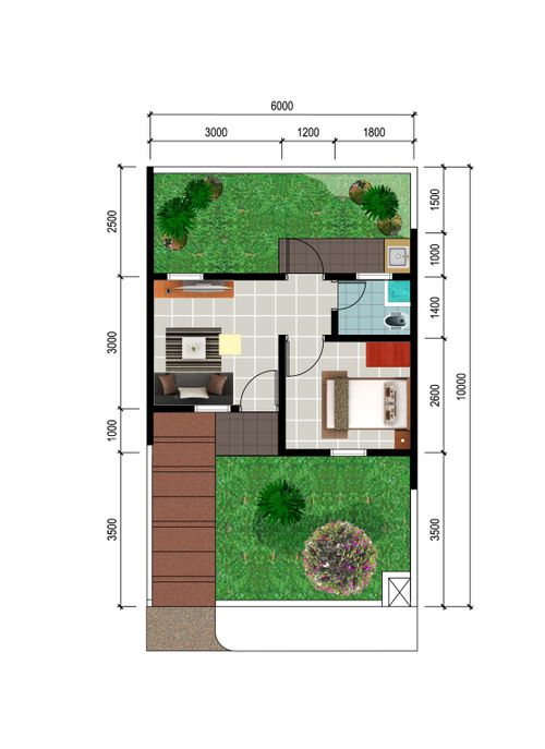 foto denah rumah tipe Ivory perumahan PERMATA MUTIARA MAJA - CLUSTER ORION