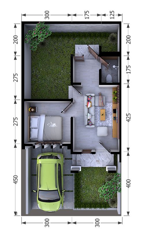 foto denah rumah tipe 28 perumahan Mutiara Wilis