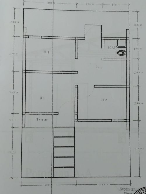 foto denah rumah tipe Standart perumahan D'Mutiara Residence Sodong