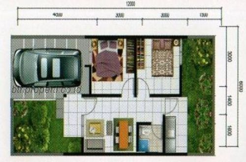 foto denah rumah tipe 29/72 perumahan VILA MUTIARA DAMAI