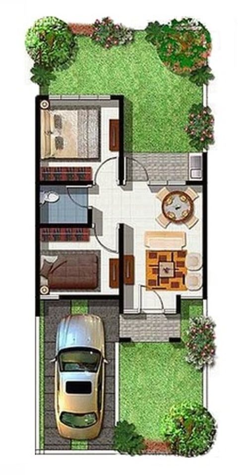 foto denah rumah tipe 31/72 perumahan Pesona Beber Regency