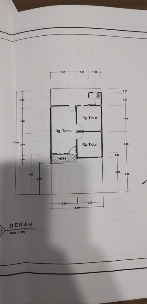 foto denah rumah tipe 36/72 perumahan Naila salsabila Residence