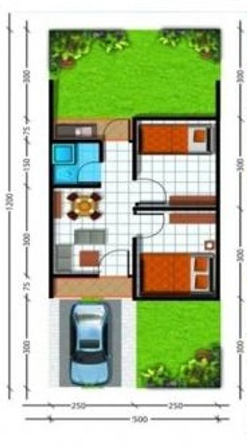 foto denah rumah tipe 27 perumahan PURI NIRWANA RESIDENCES ( PNR )