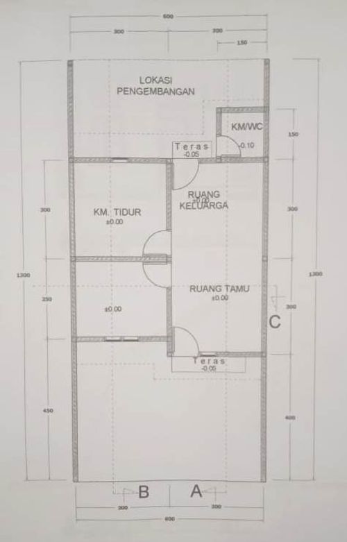 foto denah rumah tipe 36/78 perumahan BAYOR RESIDENCE