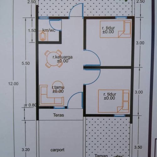 foto denah rumah tipe B-C-D-F-G-H-I perumahan Dukuhwaru permai Residence