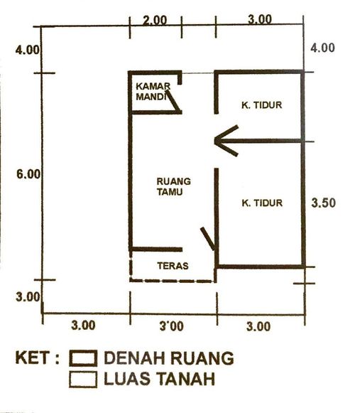 foto denah rumah tipe 36  perumahan HD PROPERTY