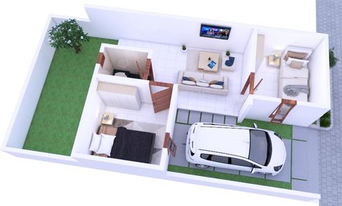 foto denah rumah tipe 33/72 perumahan LINGKAR BANDARA RESIDENCE