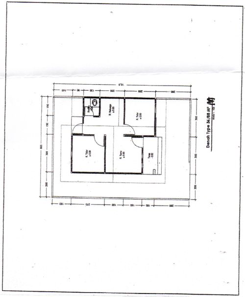 foto denah rumah tipe 36 perumahan Permata residence 1