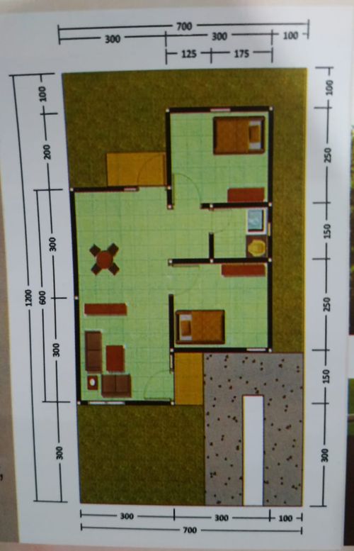 foto denah rumah tipe 36 perumahan Griya Sartika Residence