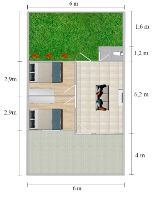 foto denah rumah tipe Subsidi perumahan GRIYA TANJUNG ASRI 1
