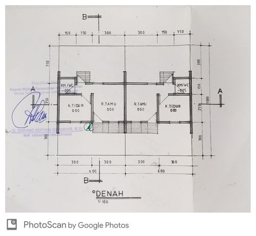 foto denah rumah tipe 21/60 perumahan Perumahan Bukit Sakinah