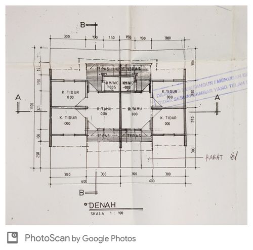 foto denah rumah tipe 36/72 perumahan Perumahan Bukit Sakinah