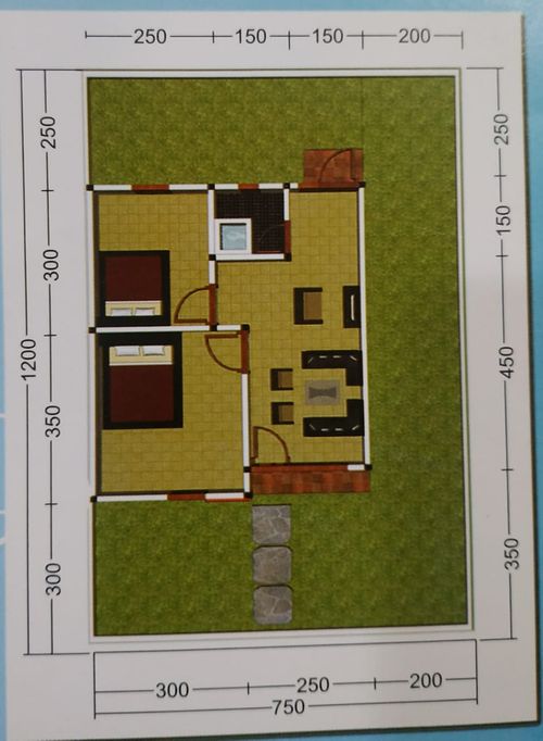 foto denah rumah tipe 36 perumahan Bukit Sentosa Residence 3