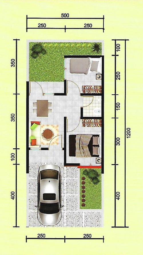 foto denah rumah tipe 29/60 perumahan PURI GEMILANG