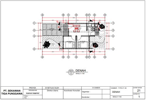 foto denah rumah tipe New Kauman 27 perumahan Perumahan Kauman Regency