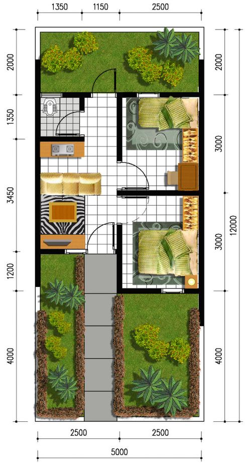 foto denah rumah tipe RST 27/60 perumahan BUMI PUCANGGADING