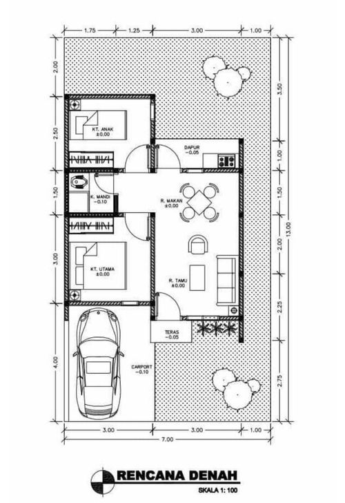 foto denah rumah tipe 36 perumahan ALAM HIJAU 3