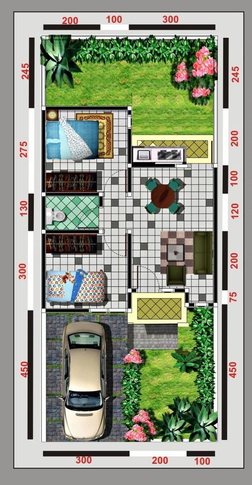 foto denah rumah tipe 36 SUBSIDI perumahan PURI SANJAYA 