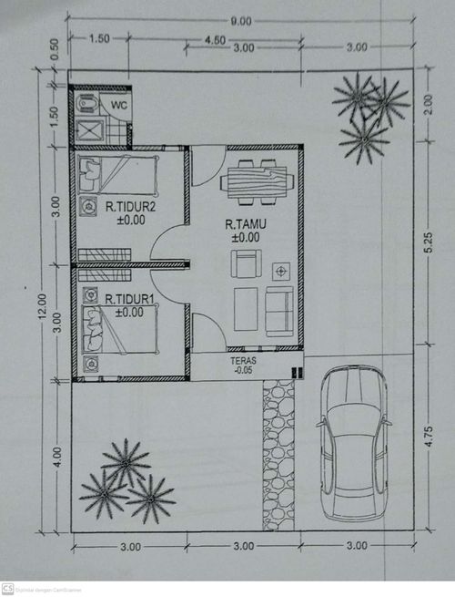 foto denah rumah tipe 36 perumahan Anugrah mandiri 16