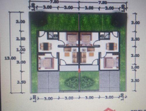 foto denah rumah tipe 36/97 perumahan MEGA MAS RESIDENCE