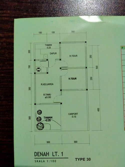 foto denah rumah tipe  30/60 perumahan Bumi Sangkuriang 4