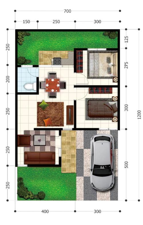 foto denah rumah tipe 45 Komersil 84m2 perumahan Oemah Sejahtera