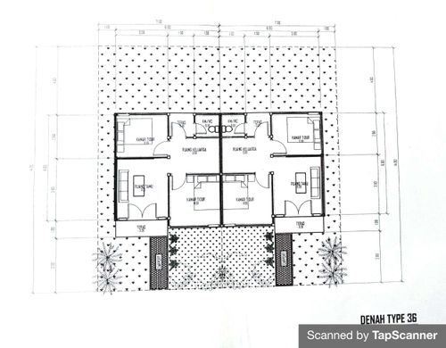 foto denah rumah tipe 36/98 perumahan NEW CITRA MANGOES