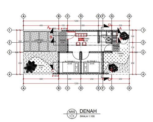 foto denah rumah tipe Rumah 27 perumahan Perumahan Griya Salsabila