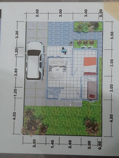 foto denah rumah tipe 36 perumahan Batulicin Town House 