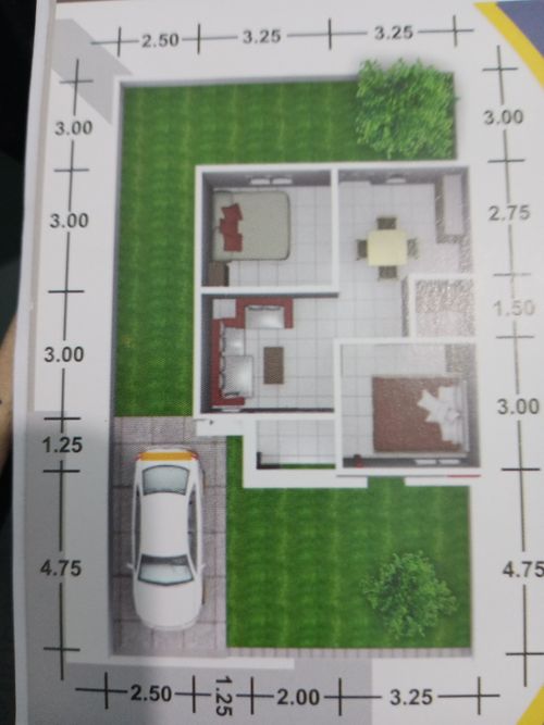 foto denah rumah tipe 45 perumahan GRIYA PERMATA ASRI