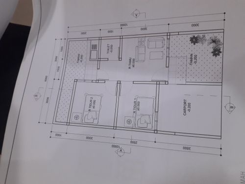 foto denah rumah tipe 30/60 perumahan Pesona Sindangpalay Asri
