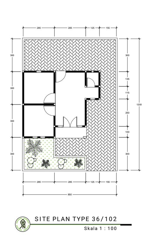 foto denah rumah tipe 36 perumahan AFIKA RESIDENCE