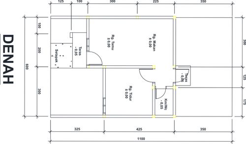 foto denah rumah tipe 30/66 perumahan Aryamas Residence