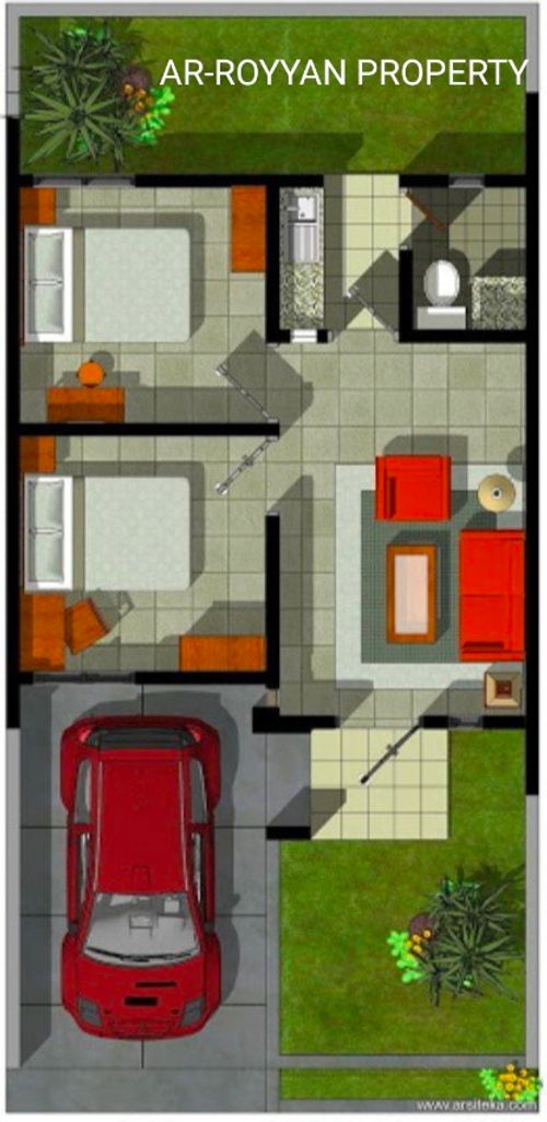 foto denah rumah tipe 27 perumahan AR-ROYYAN PROPERTY