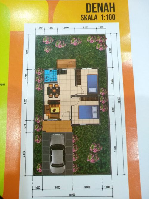 foto denah rumah tipe 36 perumahan PERUMAHAN KEBUN JERUK RESIDENCE