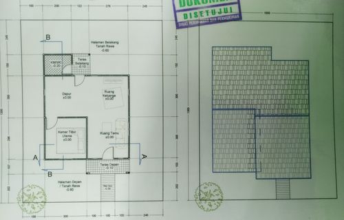 foto denah rumah tipe 36 perumahan SHALLI MESSI CLUSTER 3