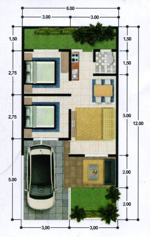 foto denah rumah tipe Atlantic perumahan PANE RESIDENCE 99
