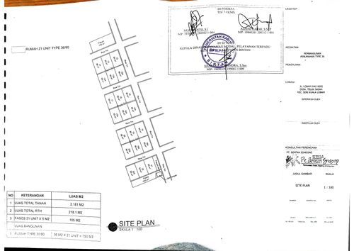 foto denah rumah tipe RUMAH TAPAK perumahan LOBAM MAS ASRI