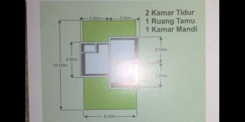 foto denah rumah tipe RUBBY perumahan PANORAMA KEMANG