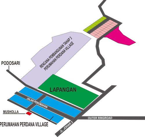 foto denah rumah tipe 48 perumahan Perumahan Perdana Village