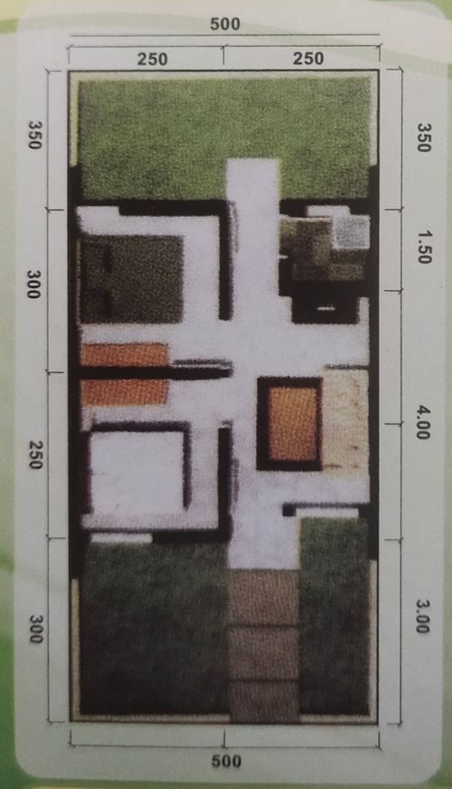 foto denah rumah tipe SUNFLOWER perumahan Grand Arwiga Permai