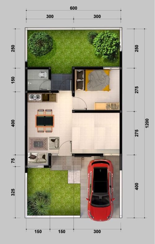 foto denah rumah tipe Tahap 4 ukuran 30 perumahan Griya Darussalam Resort