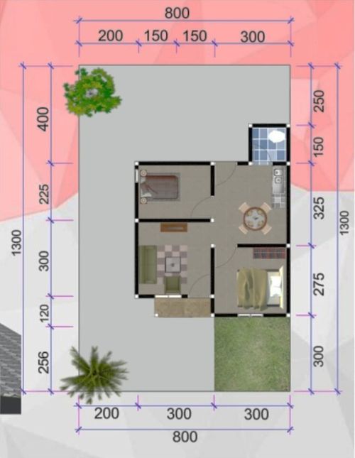 foto denah rumah tipe 36 perumahan Nusantara 2 Tahap 2