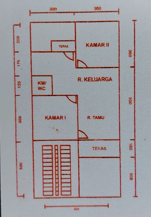 foto denah rumah tipe 36 perumahan GRAHA FUAD ARAFAH 3