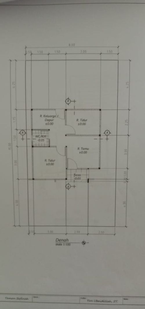 foto denah rumah tipe 36 perumahan DAILY PERDANA RESIDENCE
