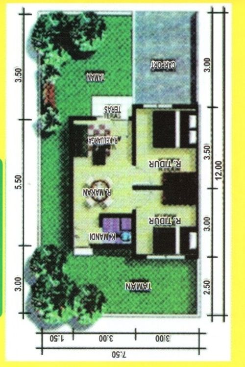 foto denah rumah tipe Grand mutiara persada perumahan Grand mutiara persada