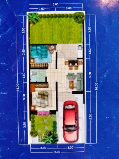 foto denah rumah tipe 36 perumahan SIGI RESIDENCE