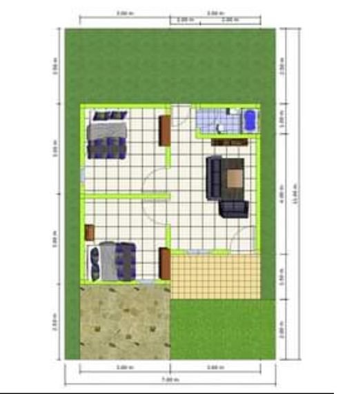 foto denah rumah tipe 36 perumahan GRAND HARUAI