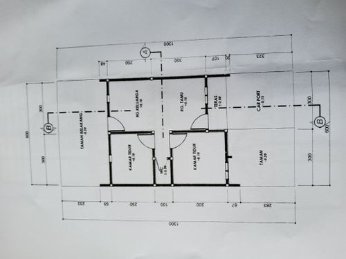 foto denah rumah tipe 36/78 perumahan Mitra land selayar